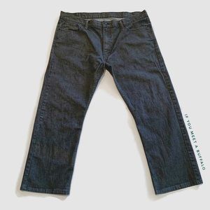 Levi’s 514 Men’s 42x32 Classic Straight Leg Jeans Gray Light Black Stretch